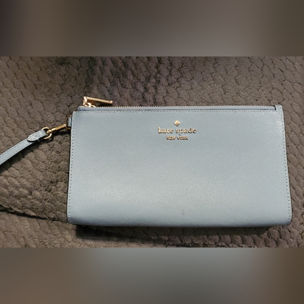 Kate Spade Double Zip Madison Wristlet in Saffiano Leather